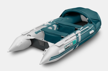 Gladiator C 370 AL ACTIVE Морской зеленый-белый моторная лодка ПВХ Алюминиевый пайол