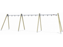 ДИО 1.508.11 Рама качелей тройная для 2х сидений и 2х подвесов гнездо