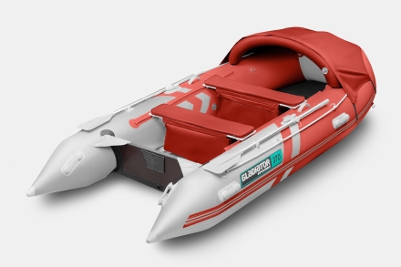 Gladiator C 370 AL ACTIVE Красно-белый моторная лодка ПВХ Алюминиевый пайол
