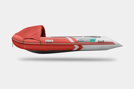 Gladiator C 370 AL ACTIVE Красно-белый моторная лодка ПВХ Алюминиевый пайол
