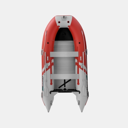 Gladiator C 370 AL ACTIVE Красно-белый моторная лодка ПВХ Алюминиевый пайол