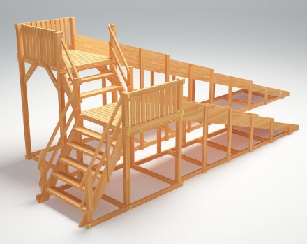 Зимняя деревянная горка &quot;Зима Wood&quot;-7