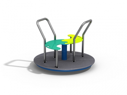 ДИО 2.25.01 Карусель с нержавеющими поручнями нерж