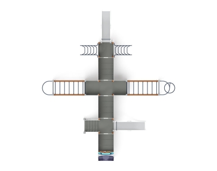 Детская игровая площадка Аэроплан - ДИК 2.03.4.04-01 Н=1200