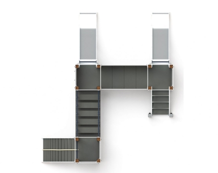 Детская игровая площадка Королевство (Коты) ДИК 1.15.03-11 H=900