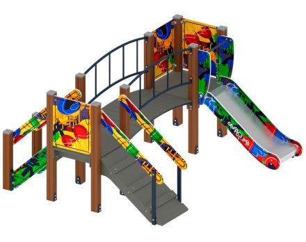 Детская игровая площадка Карапуз Граффити ДИК 1.001.06-03 Н=750