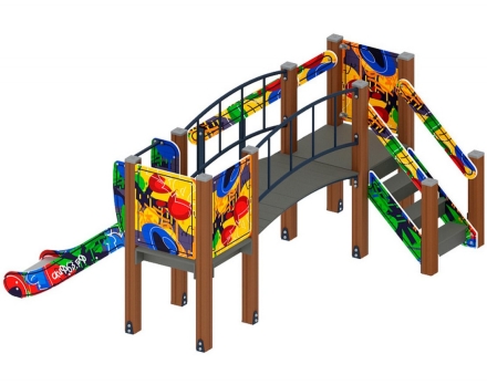 Детская игровая площадка Карапуз Граффити ДИК 1.001.06-03 Н=750