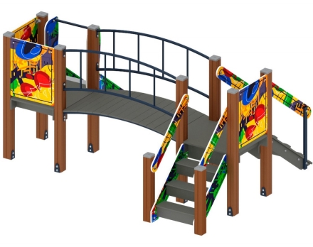 Детская игровая площадка Карапуз Граффити ДИК 1.001.06-03 Н=750
