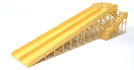 Зимняя горка Савушка Зима Wood 12 без места для хранения