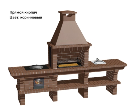Печь Аристократ 7142 Радиальный кирпич коричневый