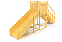 Зимняя горка Савушка Зима Wood 2 (скат 3м)