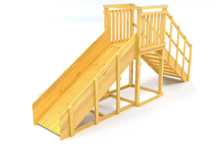 Зимняя горка Савушка Зима Wood 2 (скат 3м)