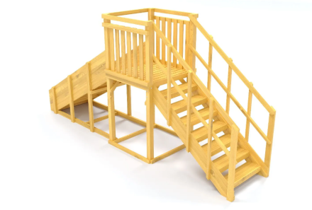 Зимняя горка Савушка Зима Wood 2 (скат 3м)