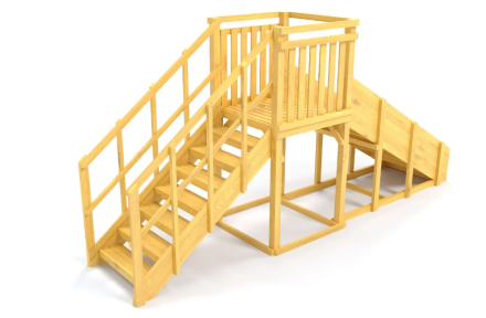 Зимняя горка Савушка Зима Wood 2 (скат 3м)