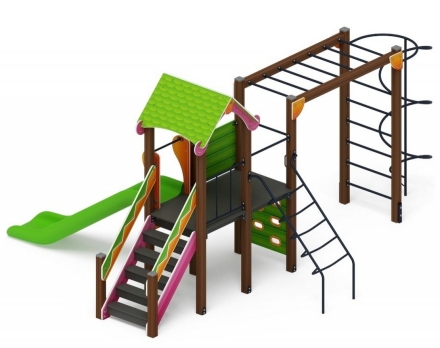 Детская игровая площадка Лукоморье ДИК 2.25.05-01 H=1200