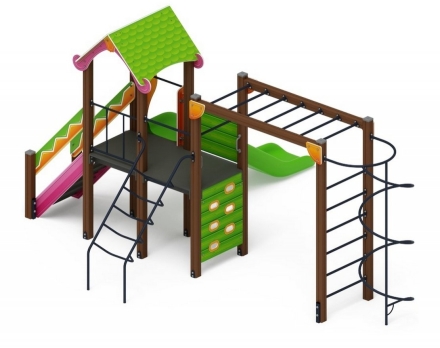 Детская игровая площадка Лукоморье ДИК 2.25.05-01 H=1200