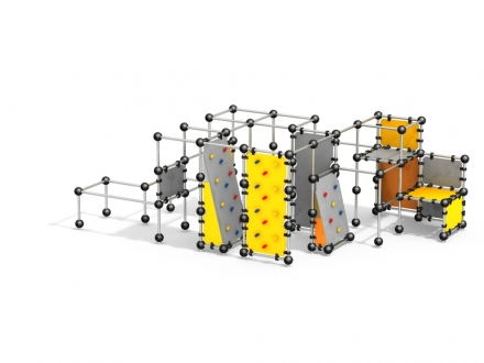 УК 7.710.11 Комплекс стен для паркура цинк