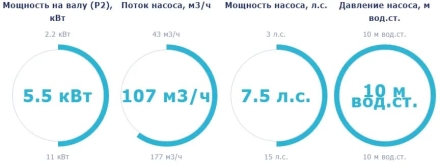 Насос с префильтром Saci Pumps Magnus-4 107м3/ч 380В