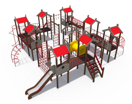 Детский игровой комплекс Городские кварталы Н-1200 ДИО 05056