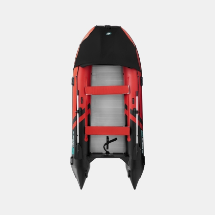 Gladiator C 400 AL ACTIVE Красно-черный моторная лодка ПВХ Алюминиевый пайол