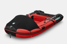 Gladiator C 400 AL ACTIVE Красно-черный моторная лодка ПВХ Алюминиевый пайол