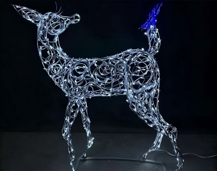 Световая фигура Олененок с бабочкой d013