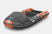 Gladiator C 400 AL ACTIVE Оранжево-темносерый моторная лодка ПВХ Алюминиевый пайол