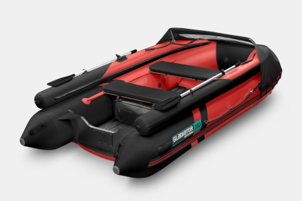 GLADIATOR E 380 X Expedition Красно-черный моторная лодка ПВХ