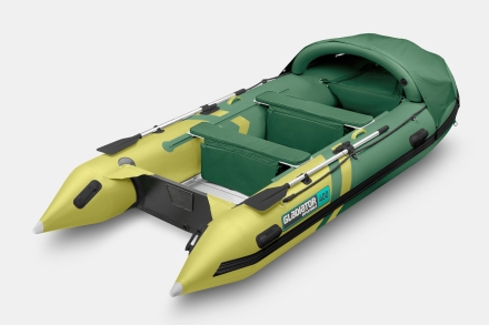 Gladiator C 400 AL ACTIVE Зелено-оливковый моторная лодка ПВХ Алюминиевый пайол