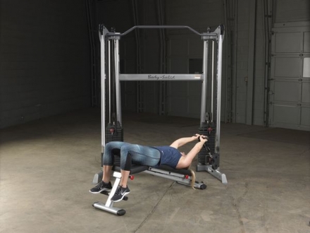 Сдвоенная блочная стойка с двумя весовыми стеками по 72,5 кг