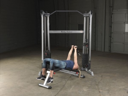 Сдвоенная блочная стойка с двумя весовыми стеками по 72,5 кг