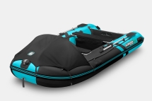 Gladiator C 400 AL ACTIVE Черно-бирюзовый моторная лодка ПВХ Алюминиевый пайол