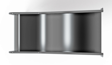 Горка из нержавеющей стали приставная 600 SNP 600.470-02