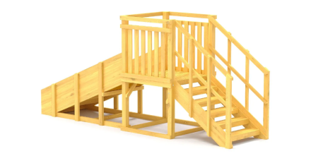 Зимняя горка Савушка Зима Wood 1