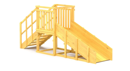 Зимняя горка Савушка Зима Wood 1