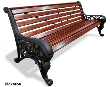 Скамейка парковая Москва, Лиственница 1,2 м