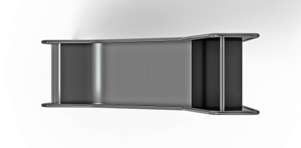 Горка для геопластики из нержавеющей стали 600 SNG 600.470-01