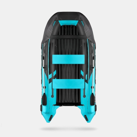 GLADIATOR E 380 X Expedition Черно-бирюзовый моторная лодка ПВХ