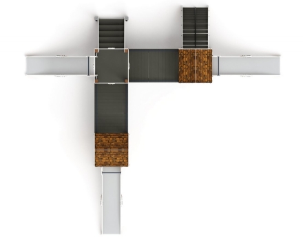 Детская игровая площадка Городок (Эко) Н 1200 ДИК 2.01.3.03-32