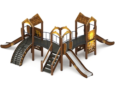 Детская игровая площадка Городок (Эко) Н 1200 ДИК 2.01.3.03-32