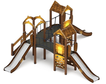 Детская игровая площадка Городок (Эко) Н 1200 ДИК 2.01.3.03-32