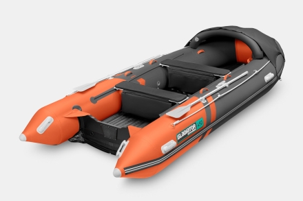 Gladiator E 450 PRO AIR оранжево-темносерый моторная лодка ПВХ