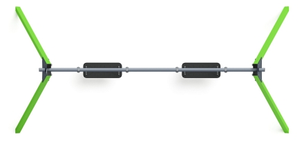 Качели двойные М2 - ИО 12.М.03.03.03-02