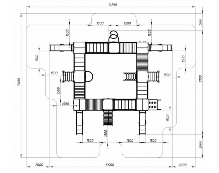 Детская игровая площадка Остров детства (Город) Н 1200 ДИК 2.01.8.01-01