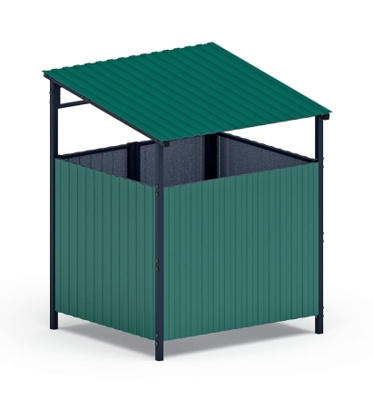 Навес контейнерной площадки для мусора (1 секция) МФ 55.02.02.1-01