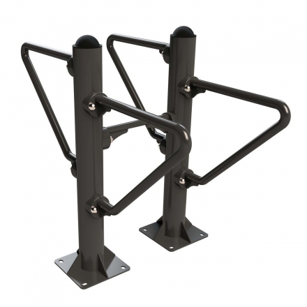 Fix-1704 Уличный тренажер Брусья двусторонние разноуровневые Zavodsporta