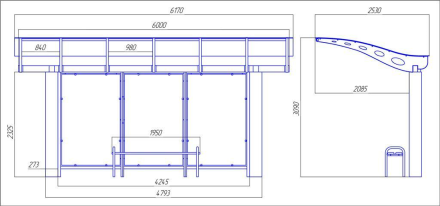 Остановочный павильон &quot;Прайм-6&quot;