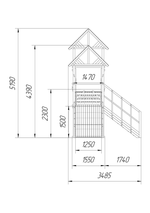 Зимняя горка Савушка Зима Wood 7/4