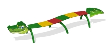 Лавочка Крокодил МФ-39.1 для детской площадки