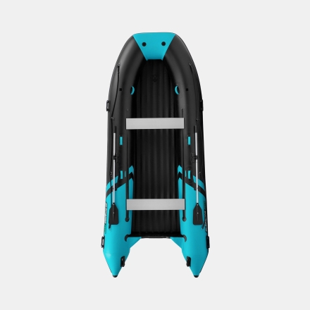 Gladiator E 450 PRO AIR черно-бирюзовый моторная лодка ПВХ